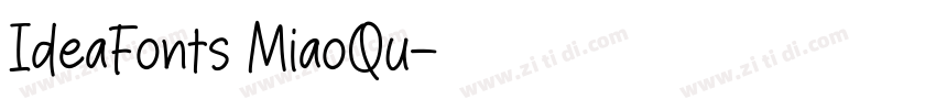 IdeaFonts MiaoQu字体转换